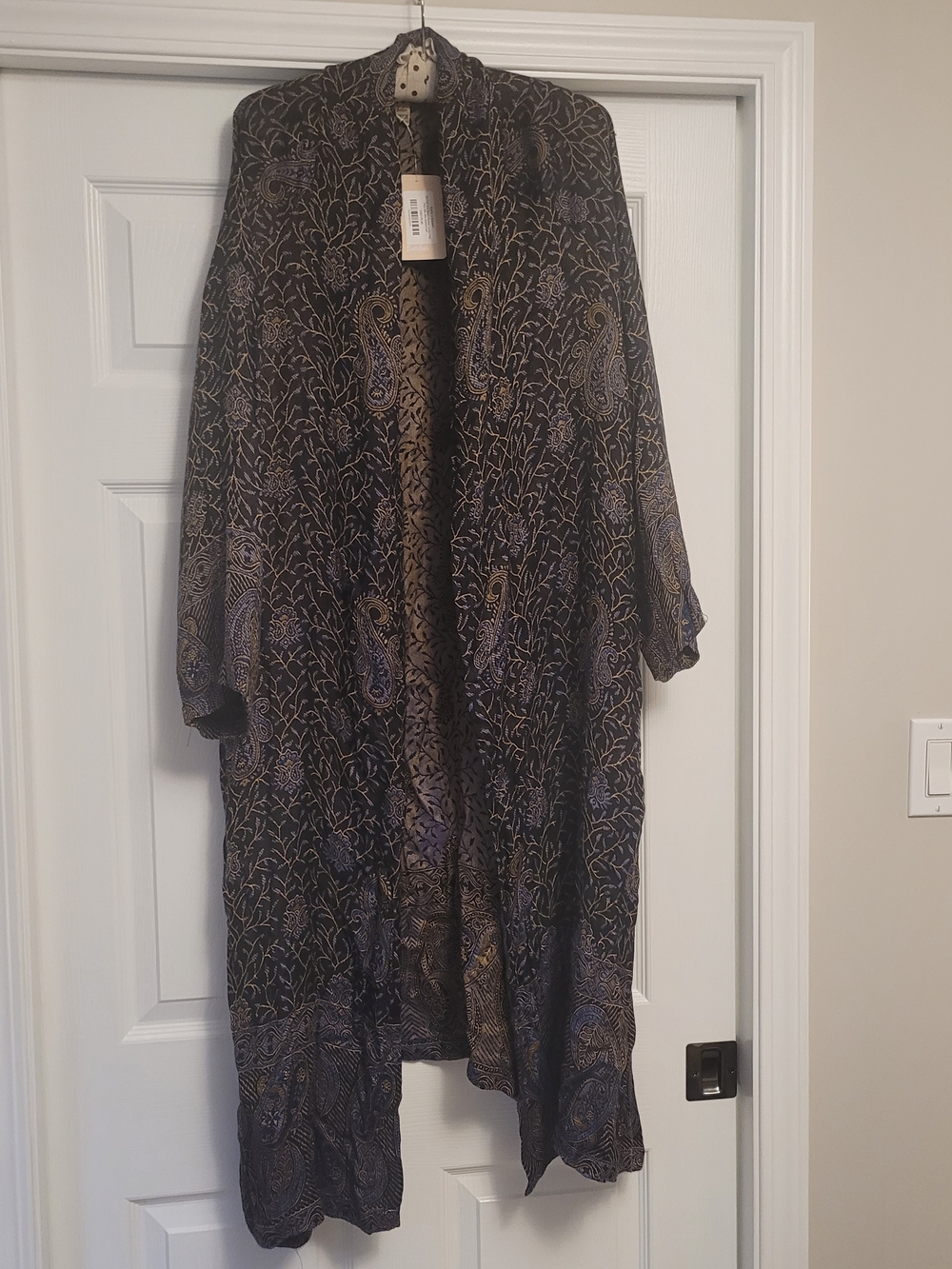 NWT Baba Boho Paisley Kimono Duster Set